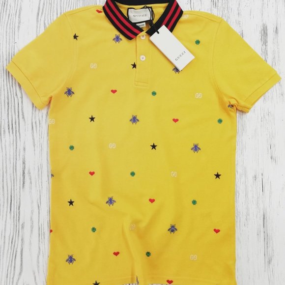 gucci yellow shirt